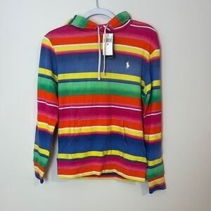 NWT POLO HOODIE RAINBOW